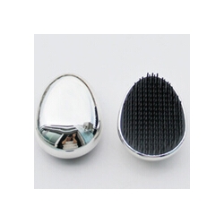 silver detangle hair brush