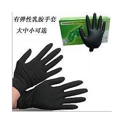 hairdressing latex glove black equipment