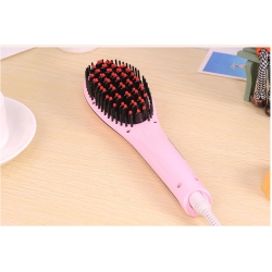 Hot sale digital LCD electric hair straightening comb brush as seen as tv professional hair straightener brush comb