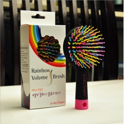 branded rainbow hair brush