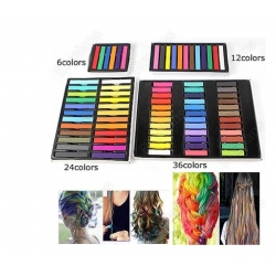 24 Colors Fashion Hot Fast Non-toxic Temporary Pastel Hair Dye Color Chalk for hair