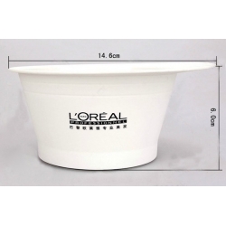 hair dyeing bowl white