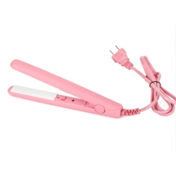 Mini ceramic Pink hair straightener